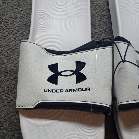 Under Armour Ignite Select Men\'s Slide Sandals White Size 18 New main image 5